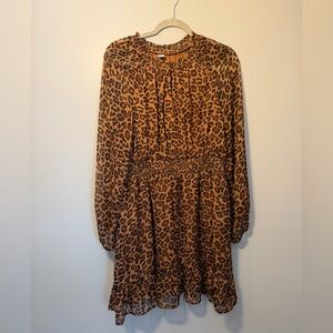 Old Navy Leopard Print Dress Size L